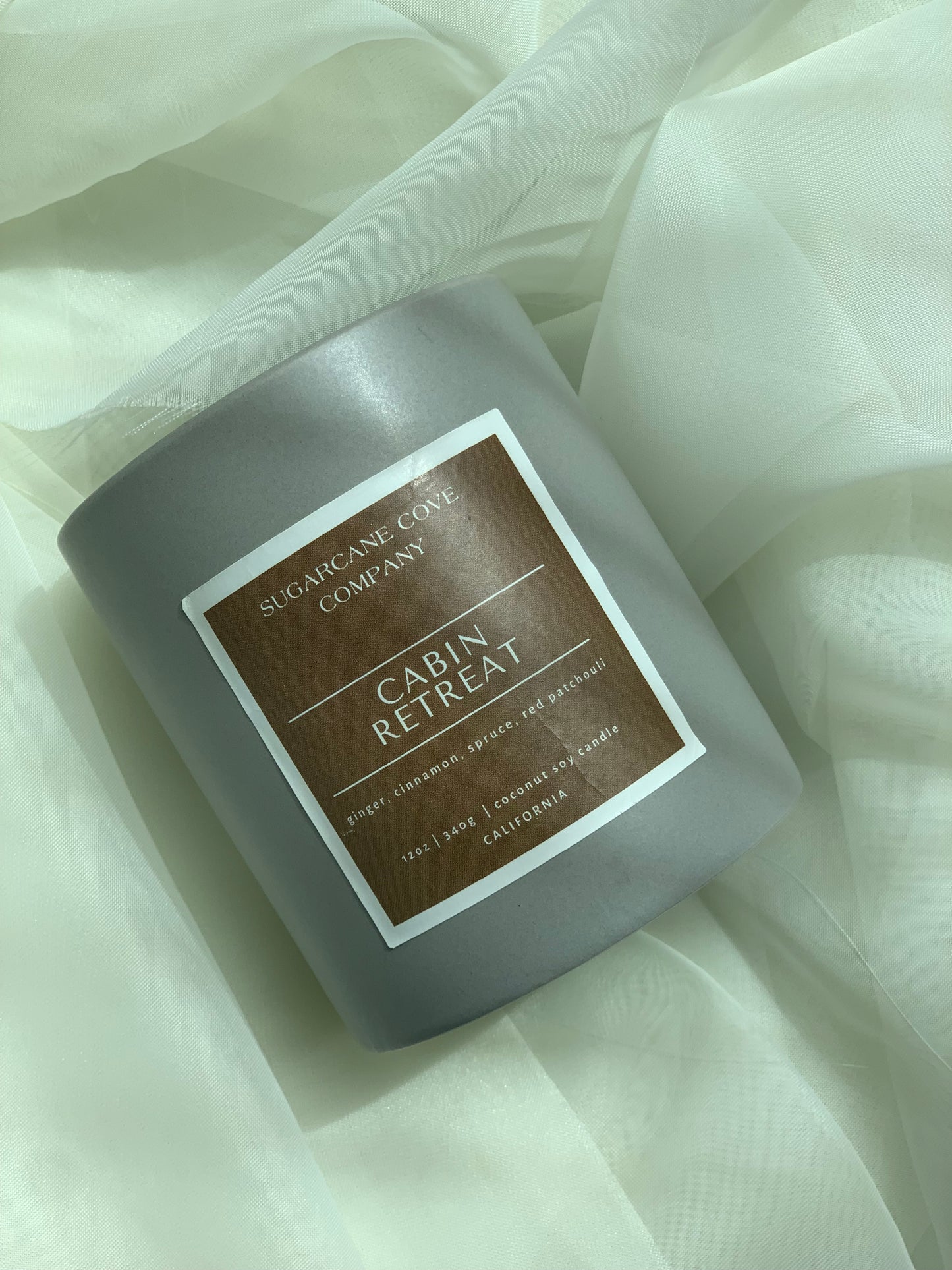 Cabin Retreat Candle (ginger, cinnamon, spruce)