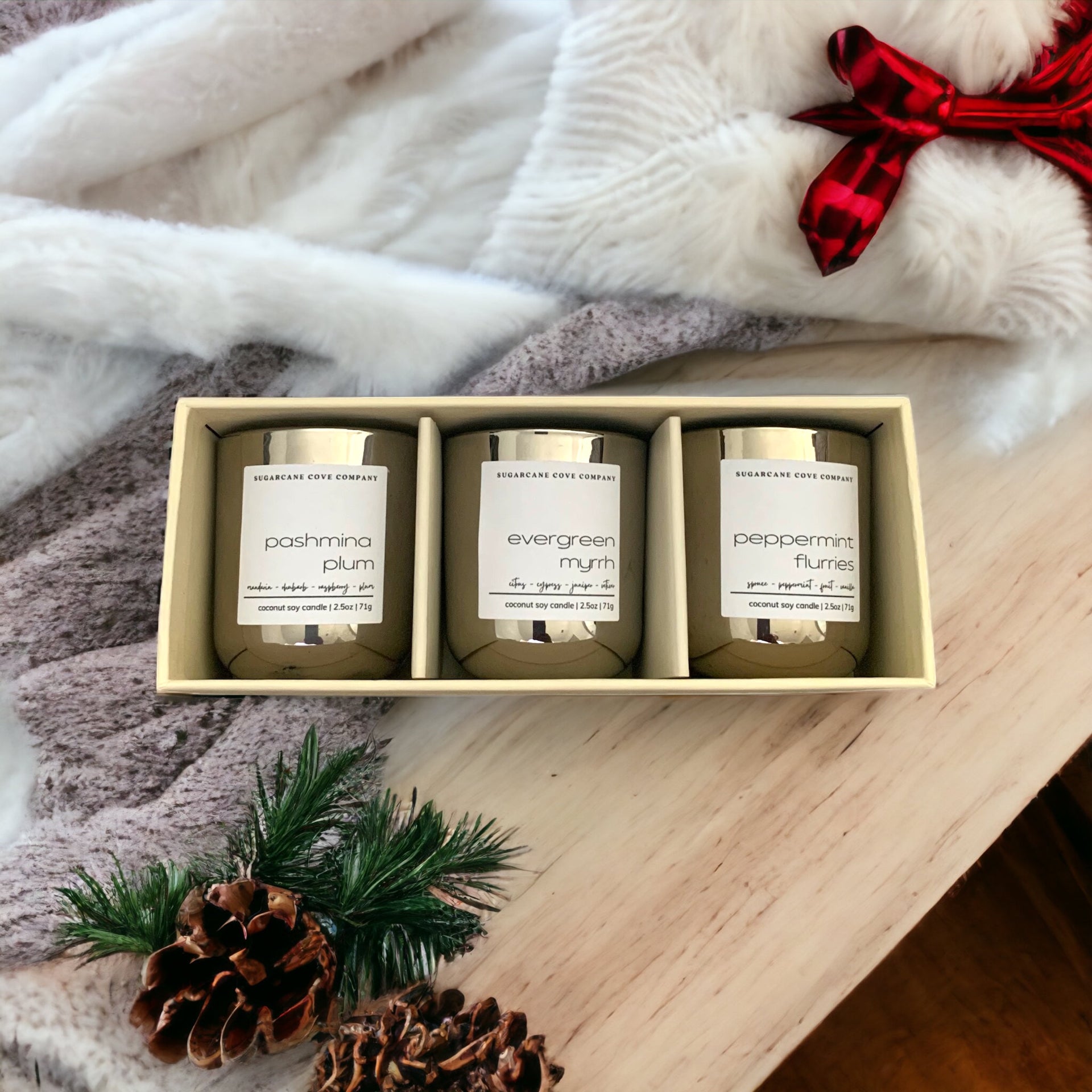 Winter Wonderland Cool Peppermint Scented | 10oz Soy Holiday Candle