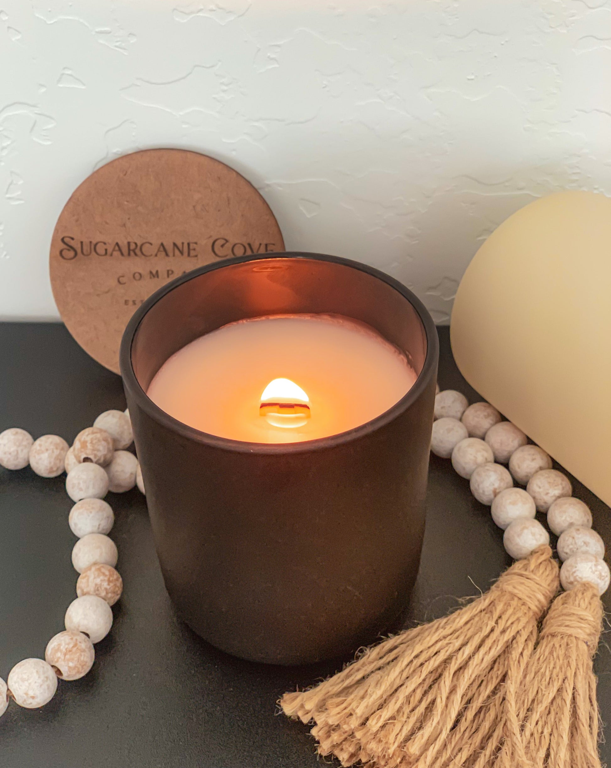 Palo Santo Candle with wooden wick