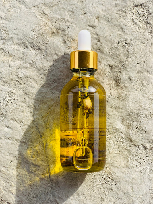 LAVENDER + SQUALANE MULTITASKING FACE OIL - Sugarcane Cove Company