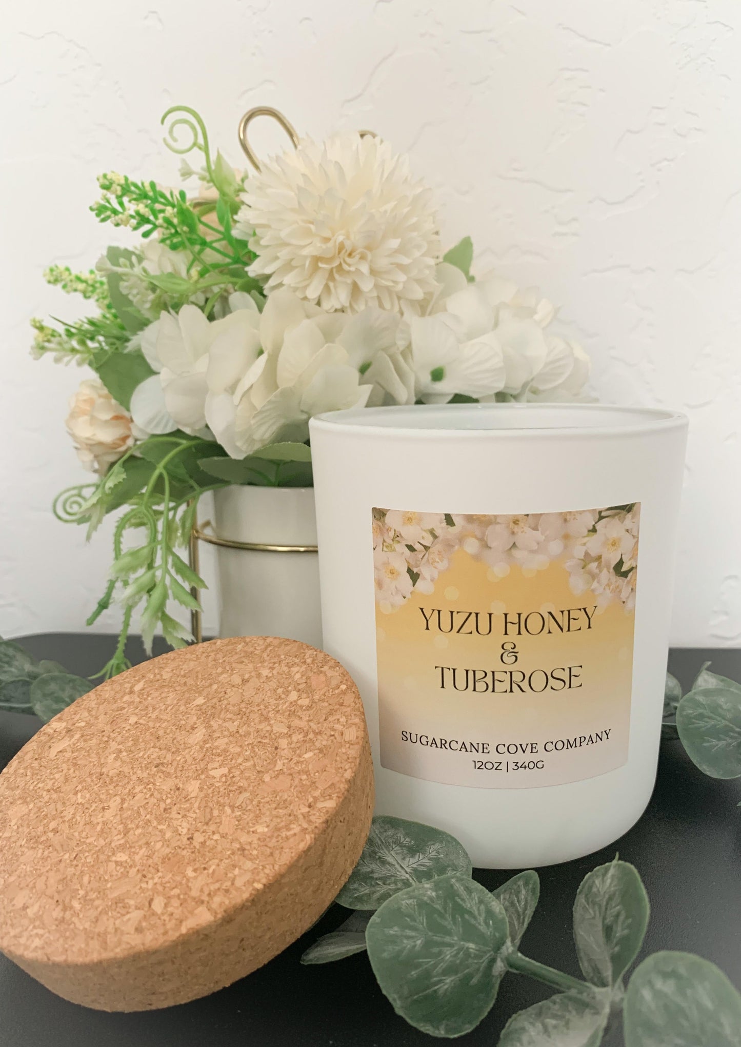 Yuzu Honey & Tuberose Candle - Sugarcane Cove Company